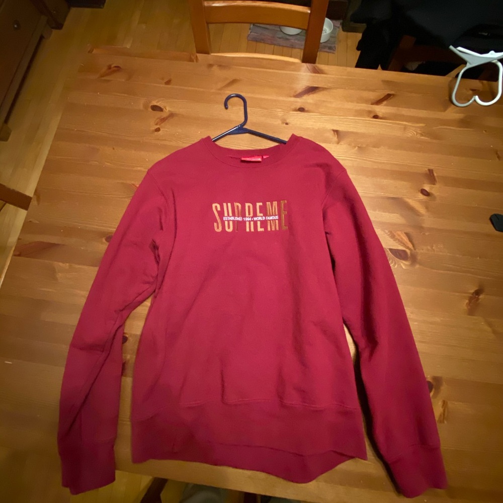 Supreme Cardinal Red Sweatshirt